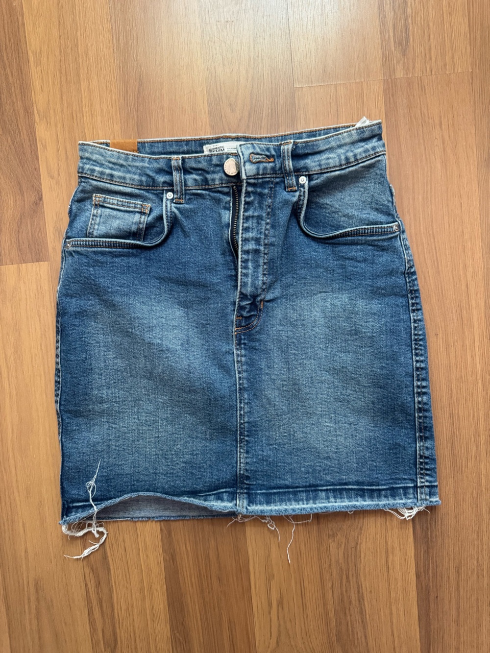 Zara Women's Blue Denim Mini Skirt
